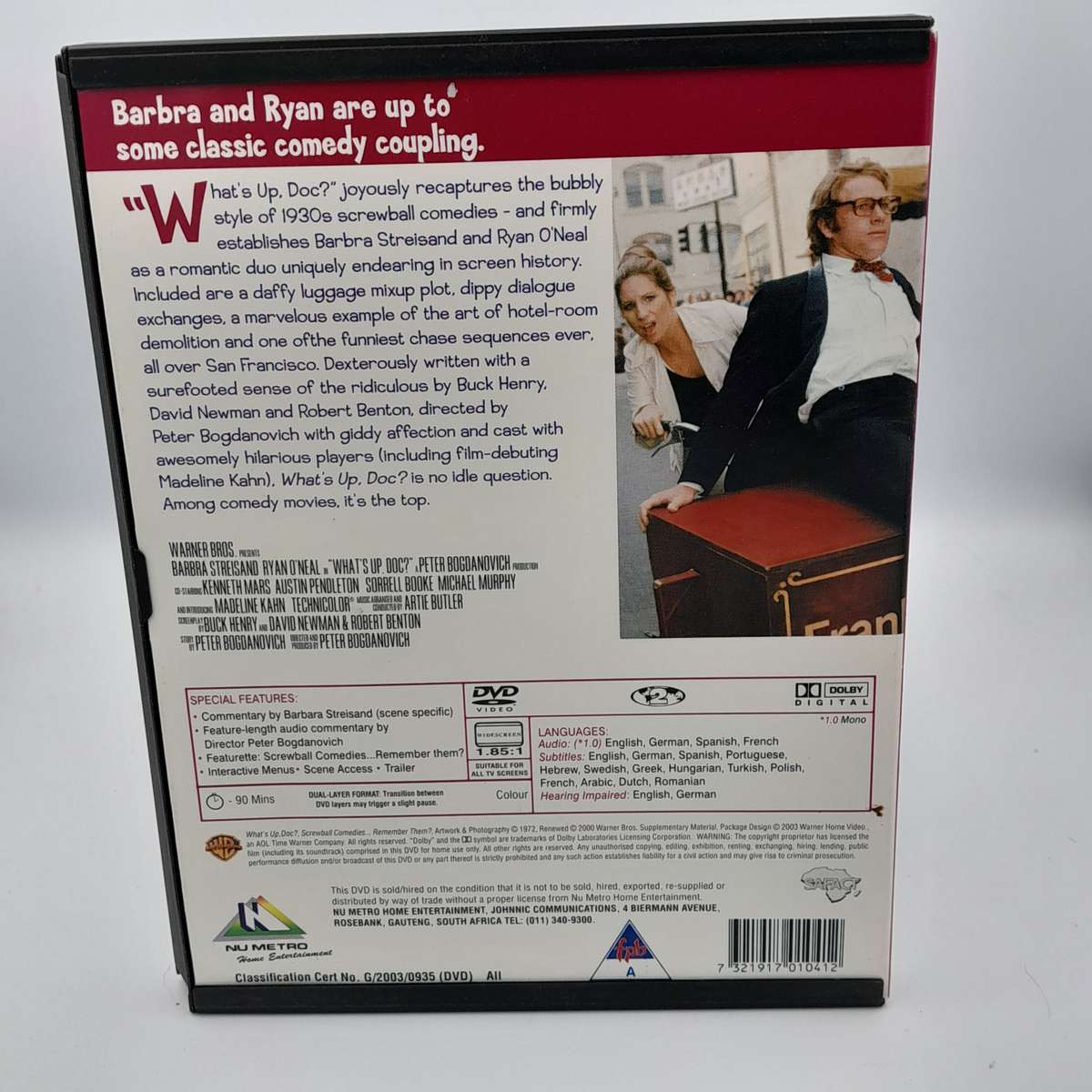 What's Up, Doc DVD - Barbara Streisand & Ryan O'Neal