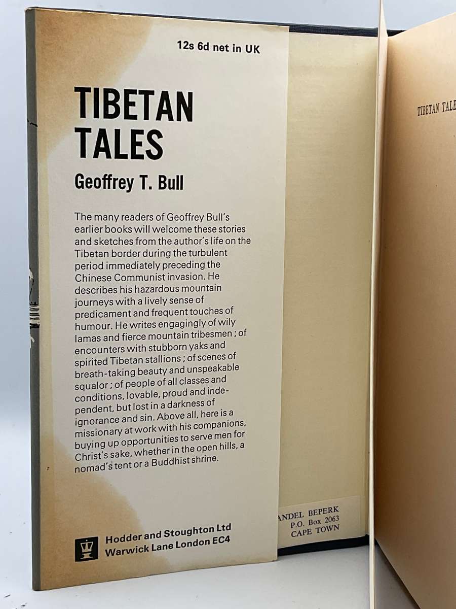 Tibetan Tales by Geoffrey T. Bull | First Edition 1966