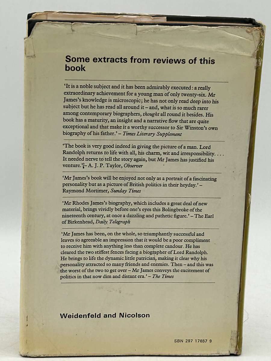 Lord Randolph Churchill by Robert Rhodes James | Winston Churchill's Father