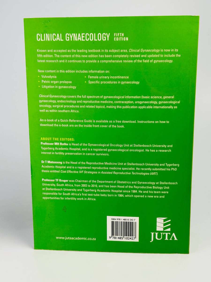 Clinical Gynaecology (5th ed.) eds. Matseeng & Kruger