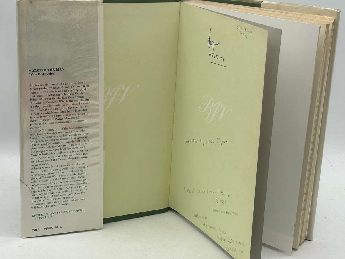 Vorster - The Man by John D'Oliveira | Signed