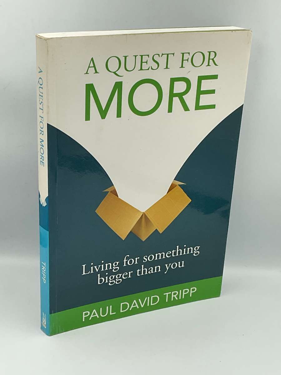 A Quest For More: Living For Something Bigger Than You ~ Paul David Tripp