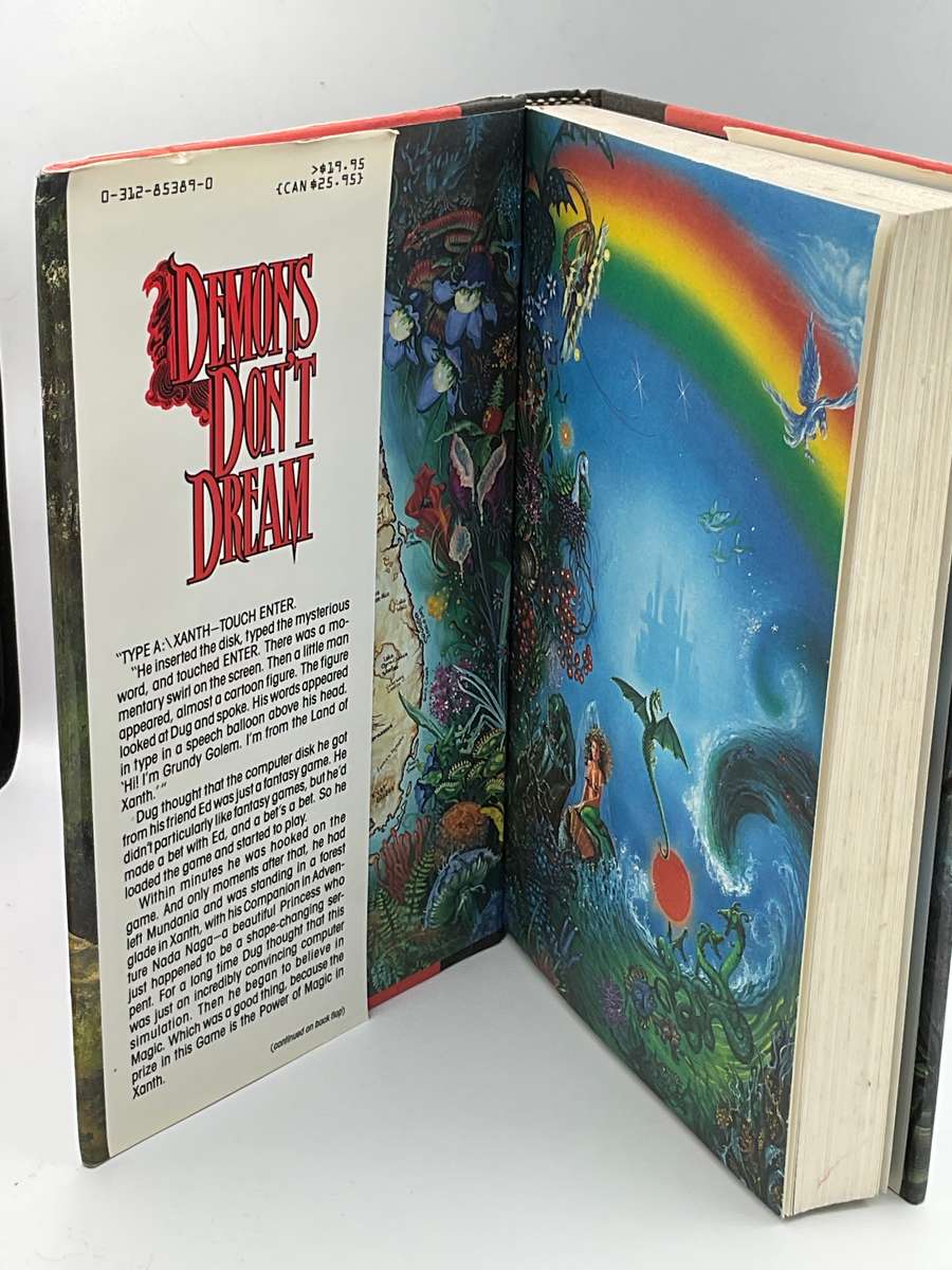 Demons don't Dream by - Piers Anthony ~ Xanth Novel | Hard cover copy beautiful illustration