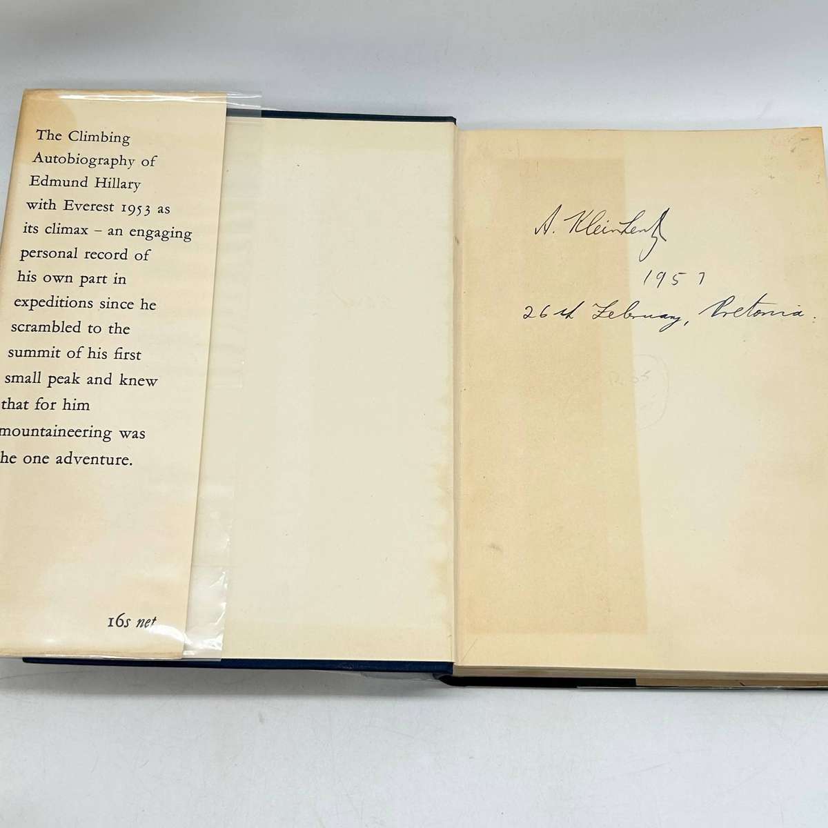High Adventure by  Edmund Hillary | Mountaineering First Edition 1955