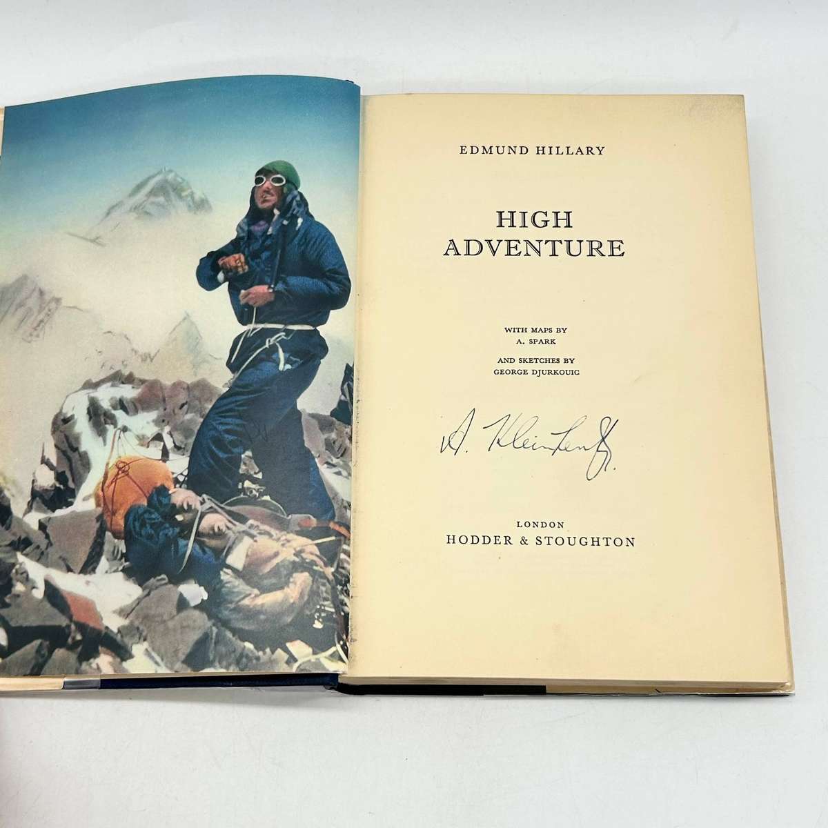 High Adventure by  Edmund Hillary | Mountaineering First Edition 1955