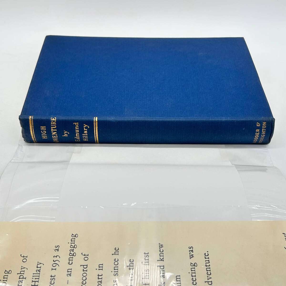 High Adventure by  Edmund Hillary | Mountaineering First Edition 1955