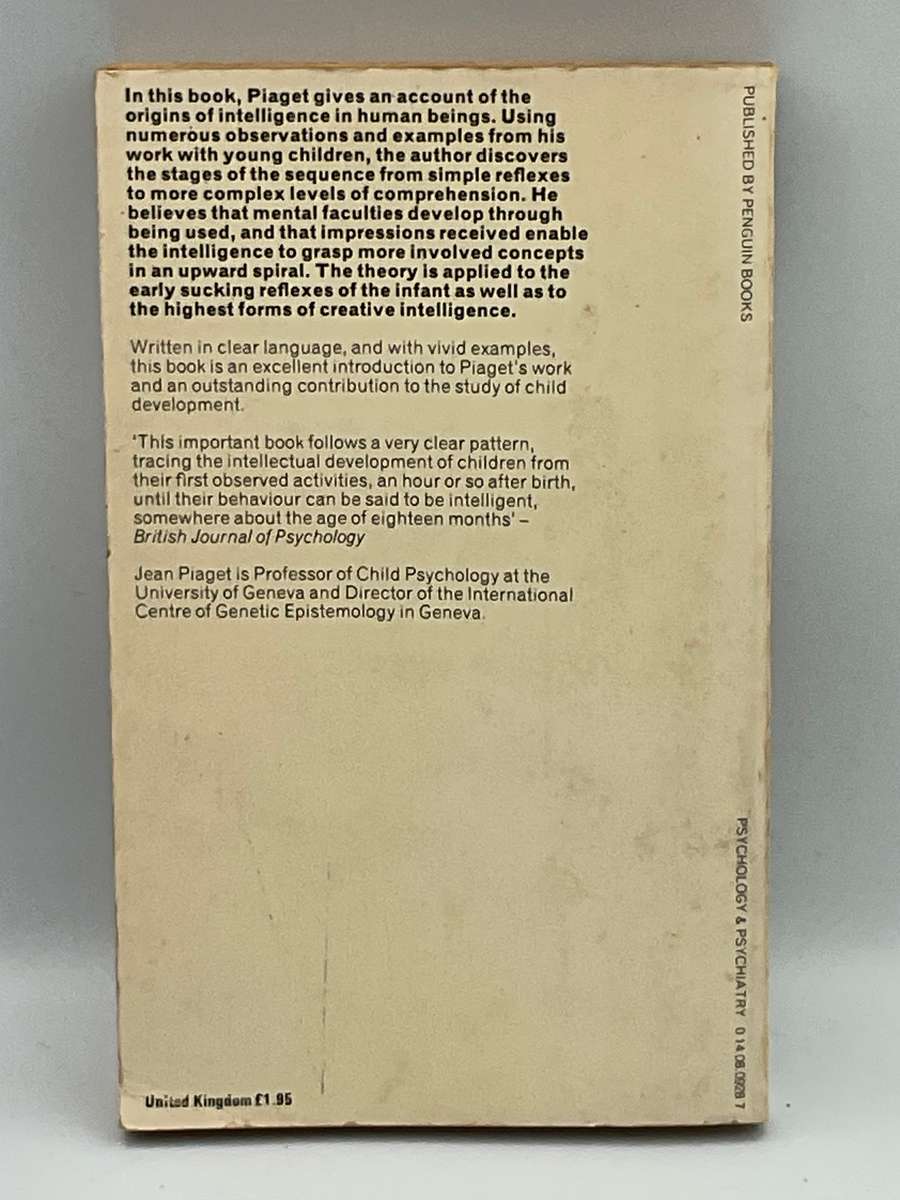 The Origin of Intelligence in the Child by Jean Piaget