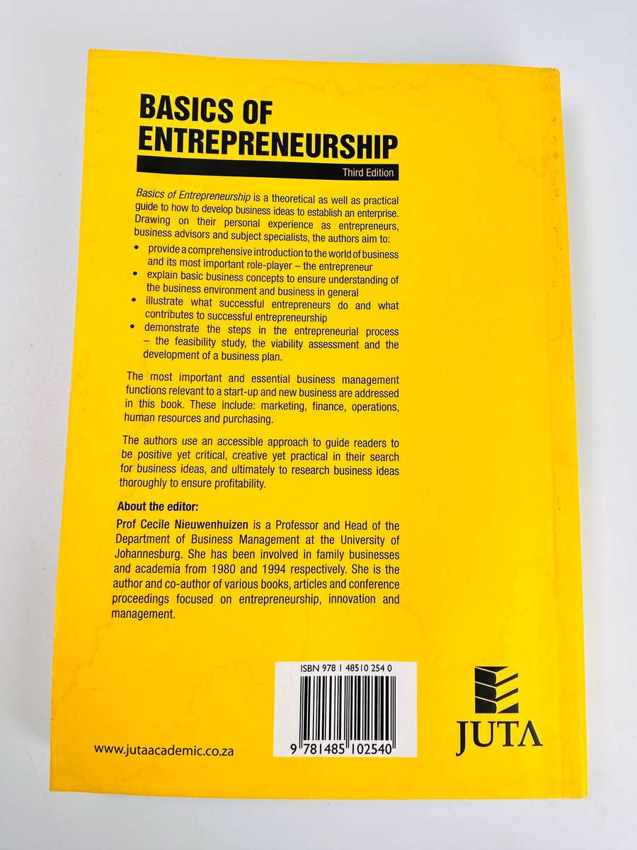 Basics of Entrepreneurship by C. Nieuwenhuizen | 3rd Edition