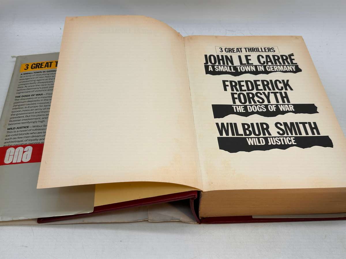 3 Great Thrillers John Le Carre, Frederick Forsyth and Wilbur Smith