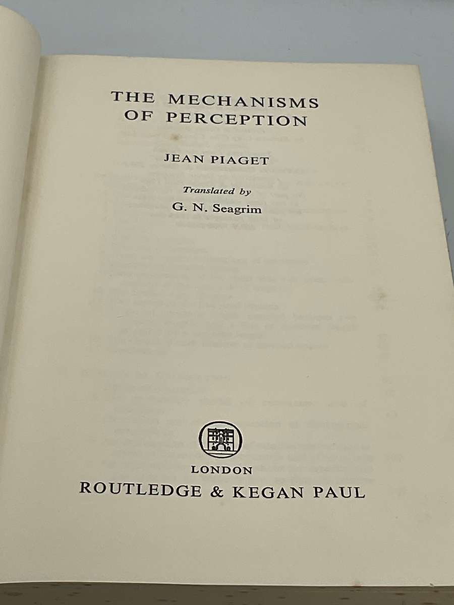 The Mechanisms of Perception by Jean Piaget | 1969