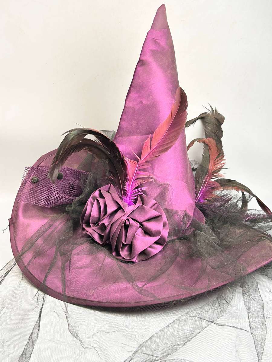 Ornate Purple Witch's Hat