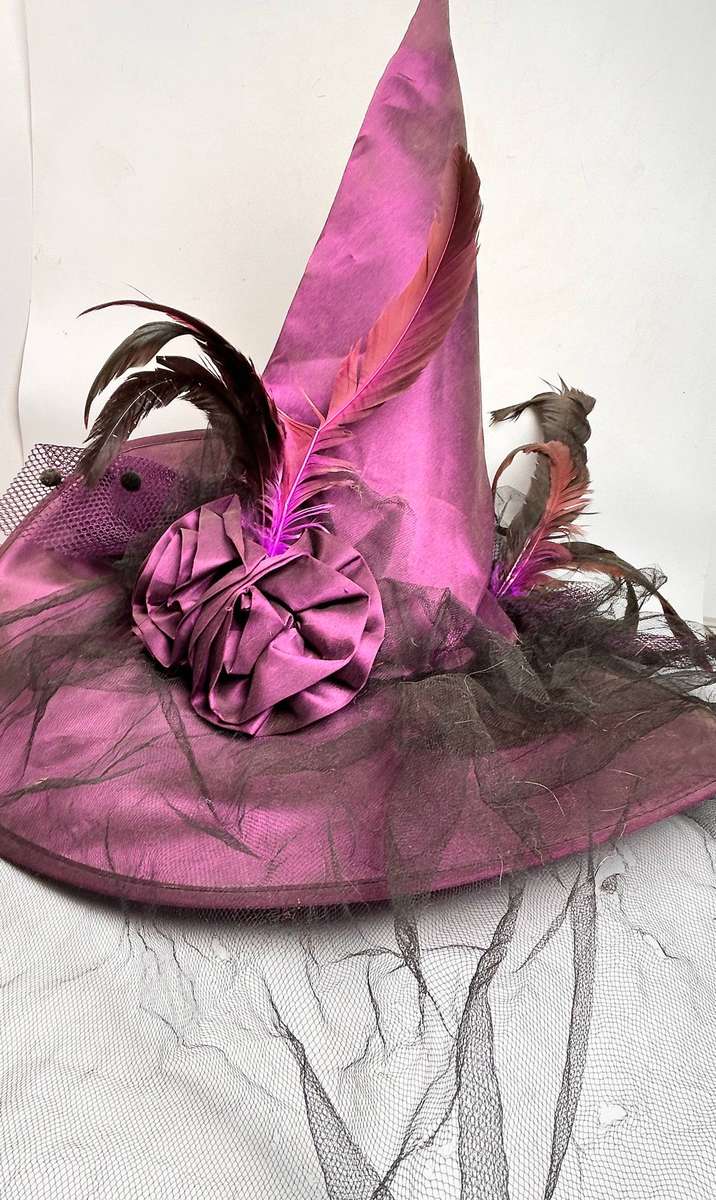 Ornate Purple Witch's Hat