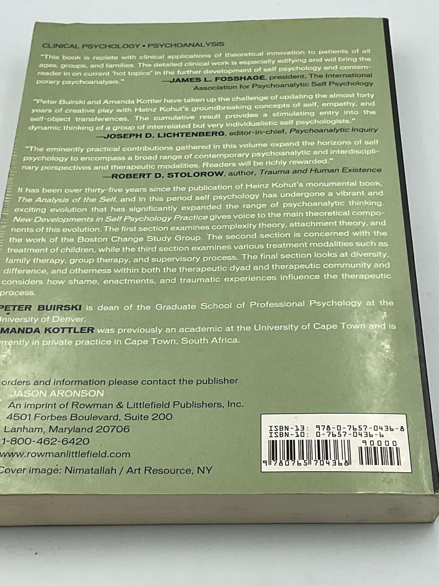 New Developments in Self Psychology Practice - Peter Buirski and  Amanda Kottler