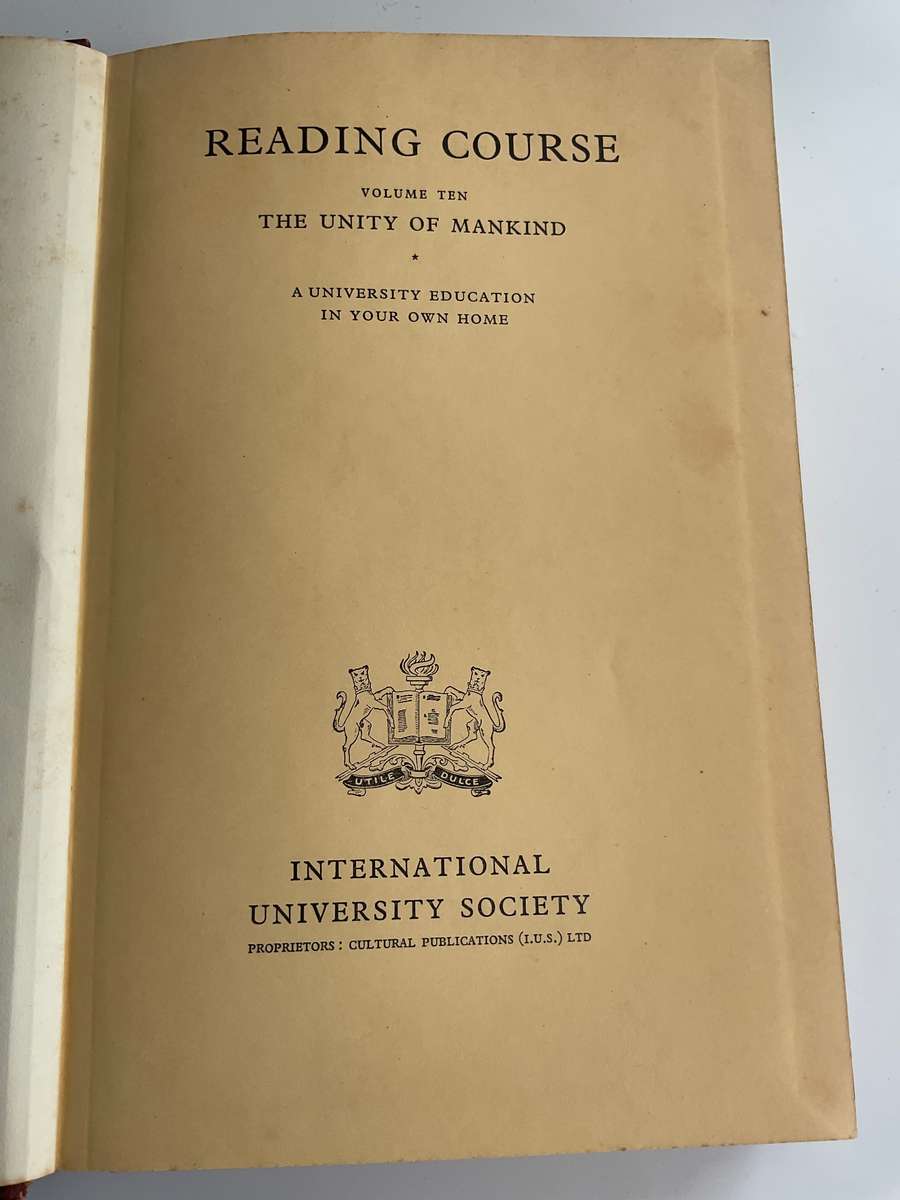 International University Society Reading Course 7 Volumes ~ Great Vintage Decor Books