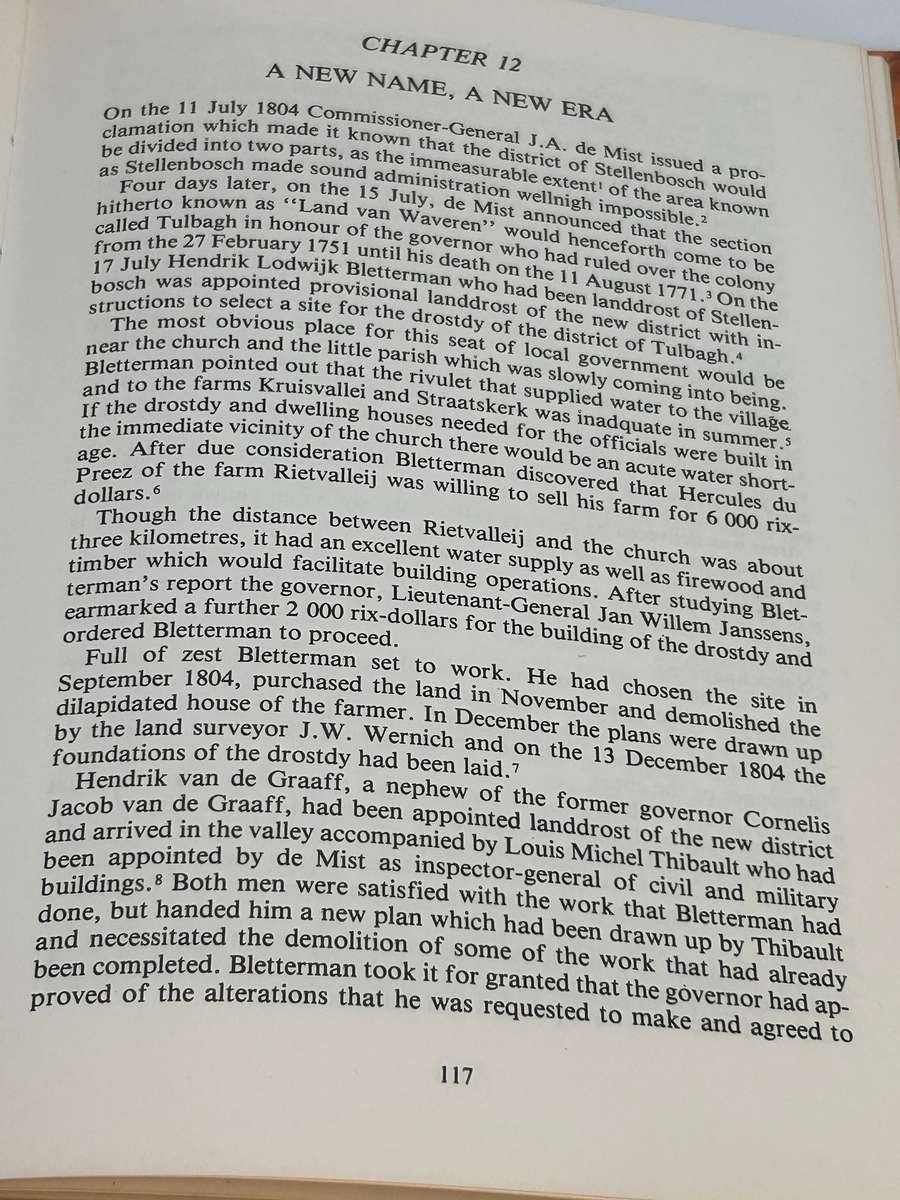 The Secluded Valley. Tulbagh: 't Land van Waveren 1700-1804 ~ Anna Boeseken