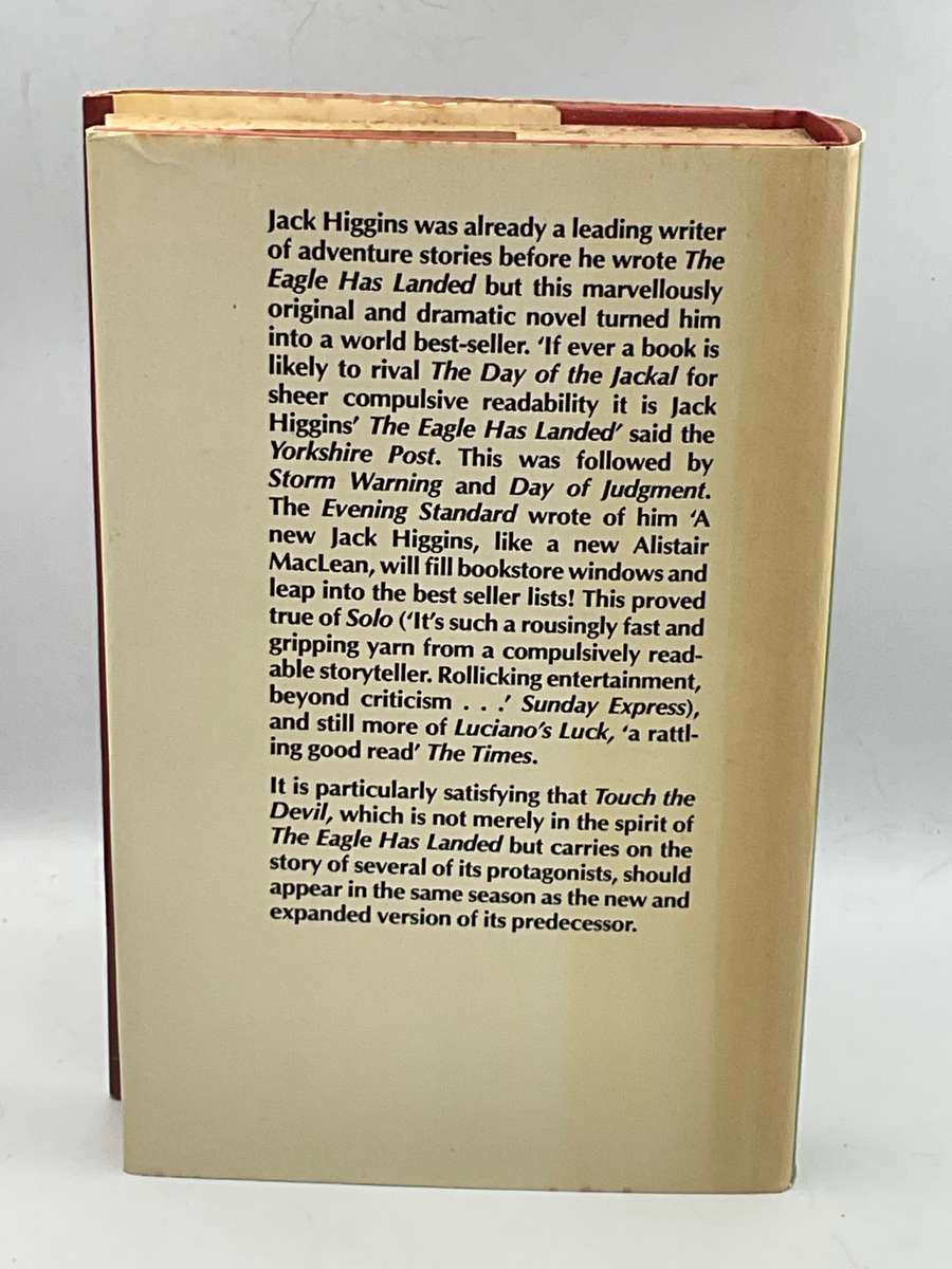 Touch the Devil - Jack Higgins | Hard cover in good condition