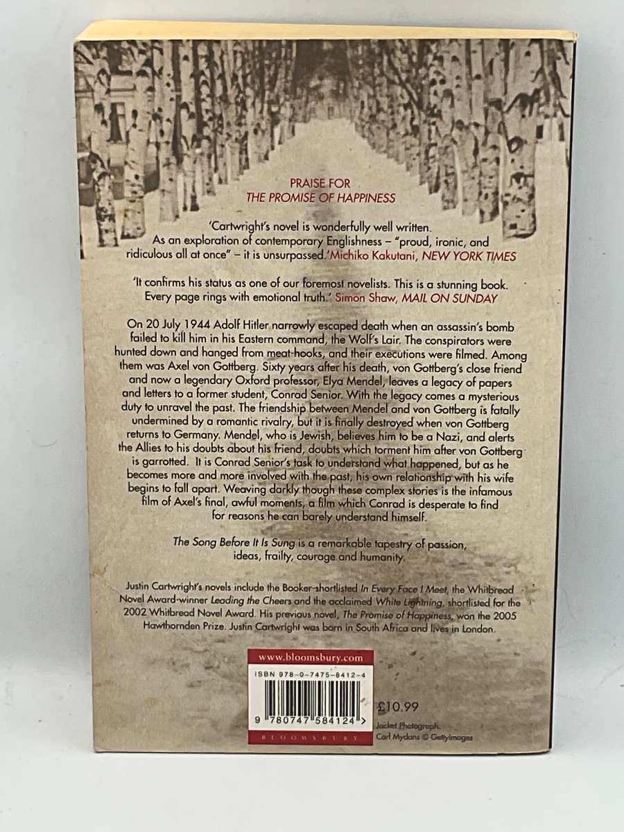 The Song Before It Is Sung - Justin Cartwright | Large Format Good Condition