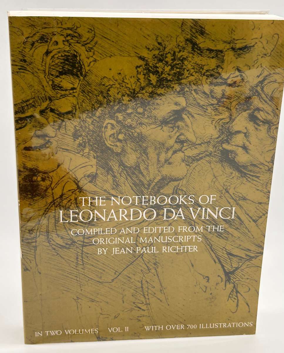 The Notebooks of Leonardo da Vinci by Jean Paul Richter Vol 1 & Vol 2