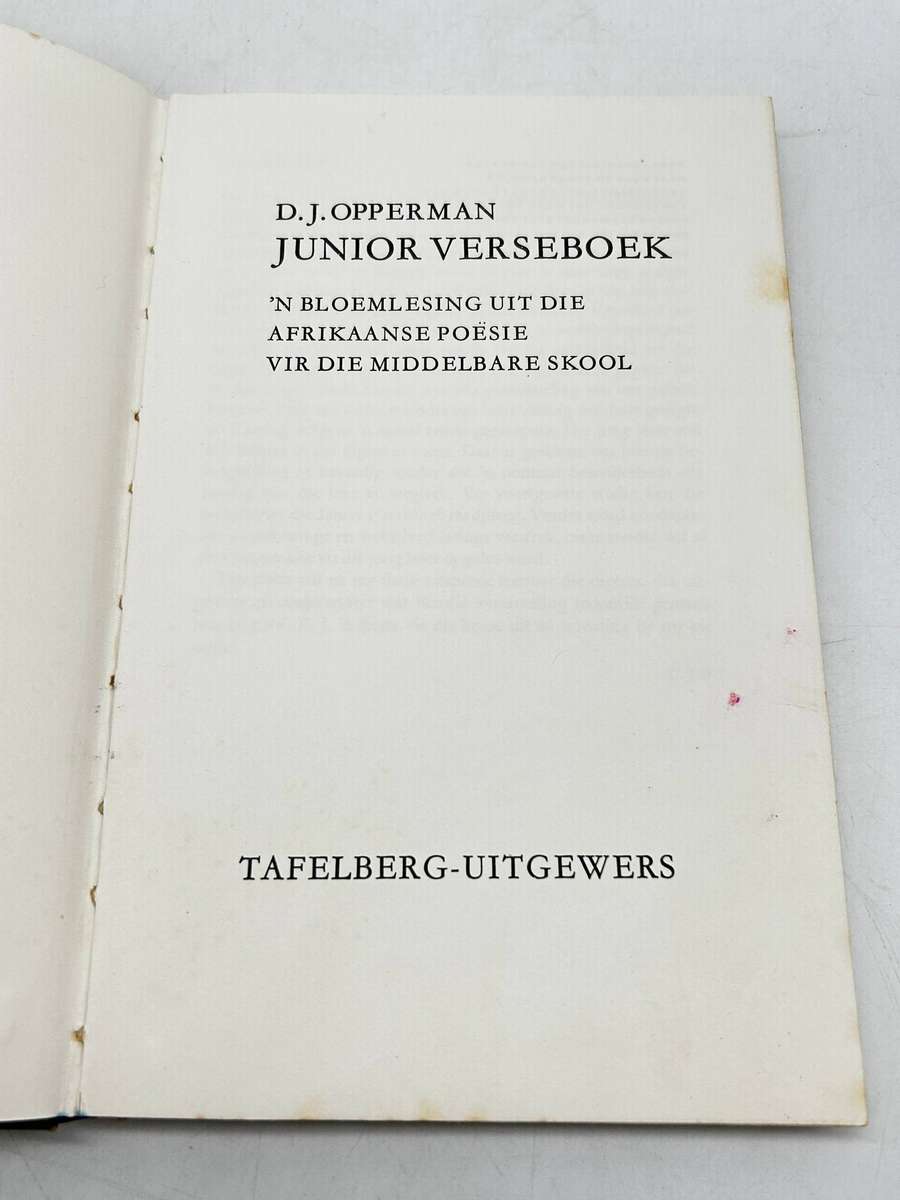 Junior verseboek - DJ Opperman
