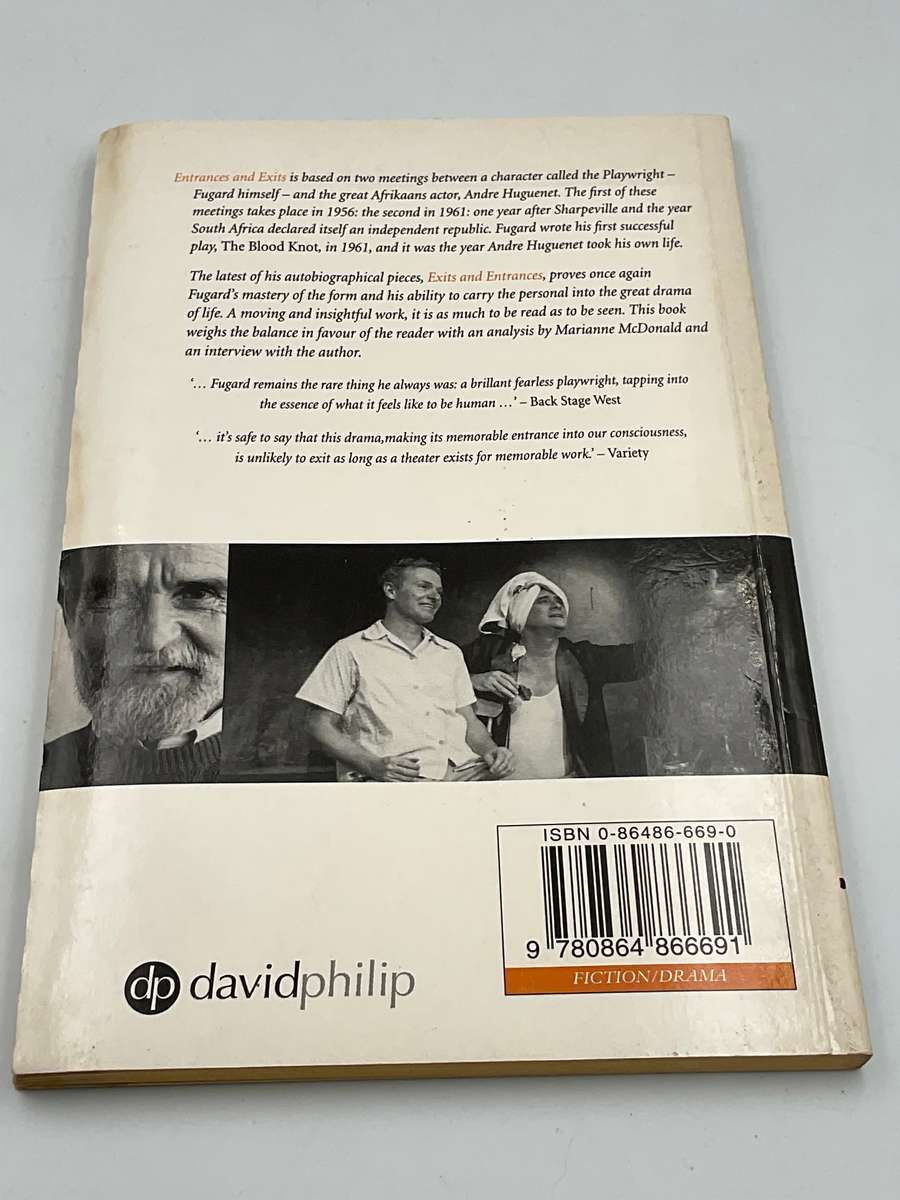 Exits And Entrances by Athol Fugard | Published by David Philip, 2005 - Scarce