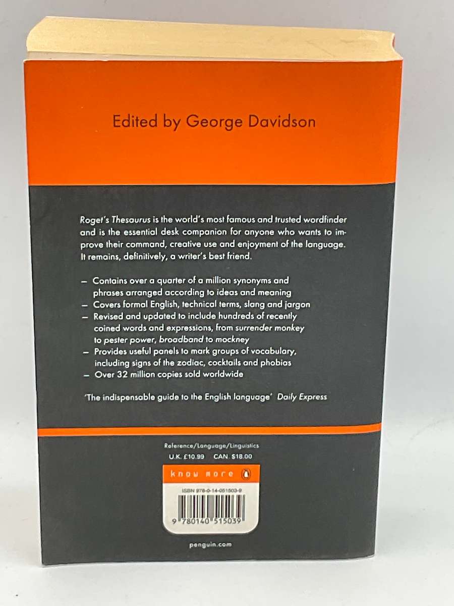 Roget's Thesaurus of English Words and Phrases | Rogets Thesaurus