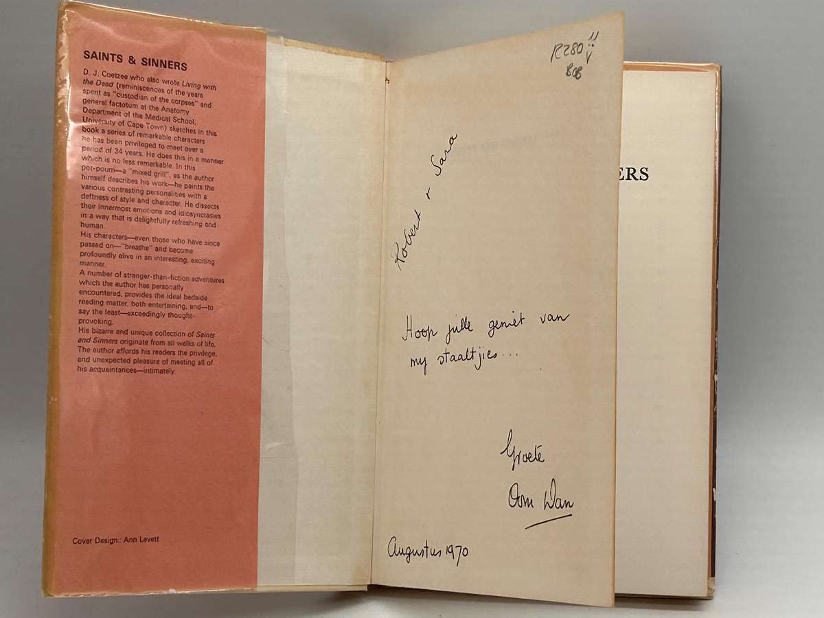 Saints and Sinners by D.J. Coetzee