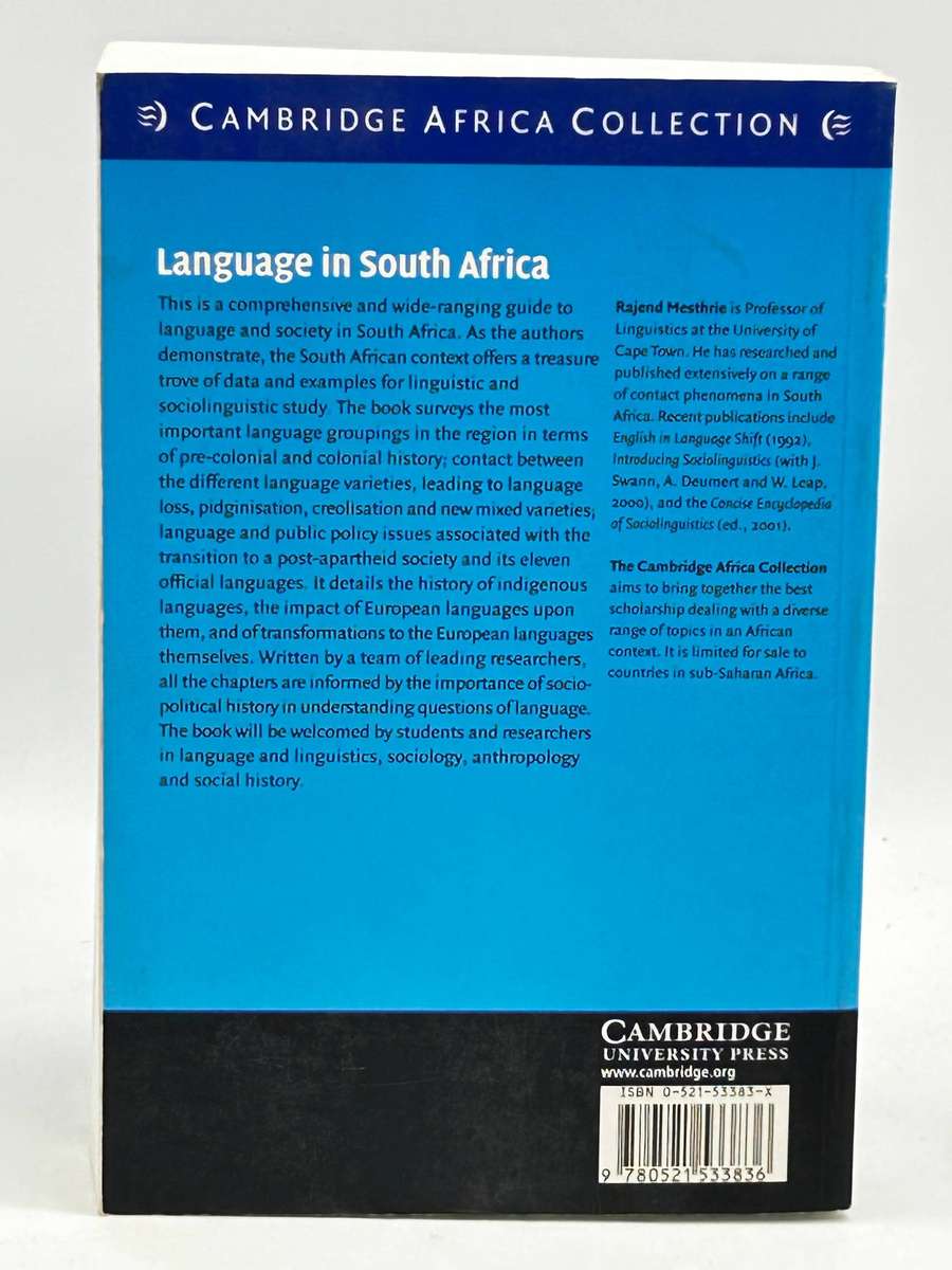 Language in South Africa - Rajend Mesthrie, Cambridge University Press - Soft Cover
