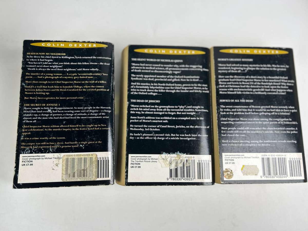 Colin Dexter ~ Three volumes / Six Novels