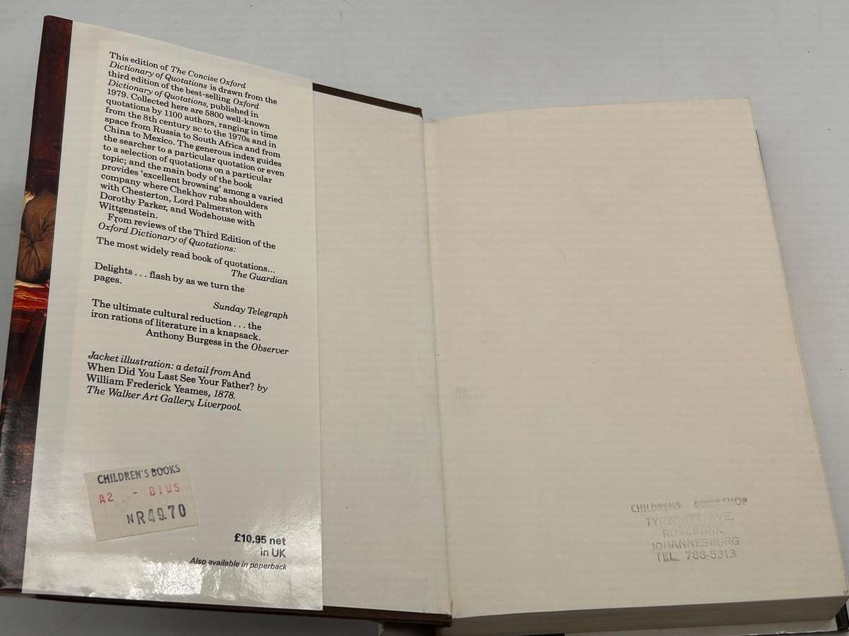 The Concise Oxford Dictionary of Quotations