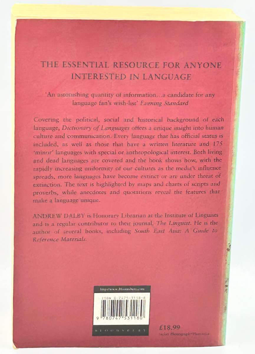 Dictionary of Languages - The Definitive Reference to More Than 400 Languages ~ Andrew Dalby