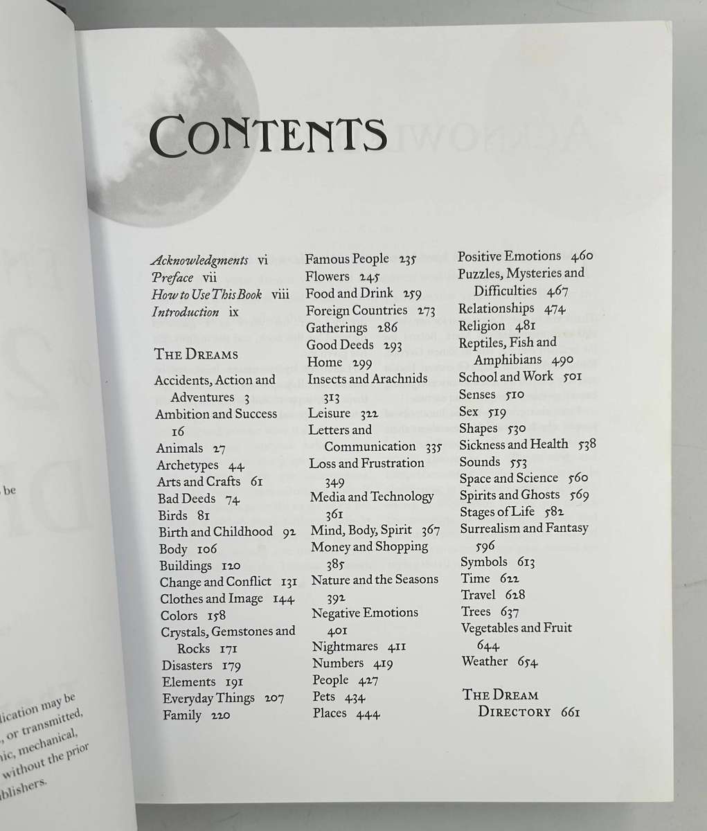 The Element Encyclopedia of 20,000 Dreams  by Theresa Cheung