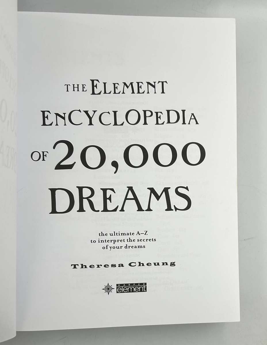 The Element Encyclopedia of 20,000 Dreams  by Theresa Cheung