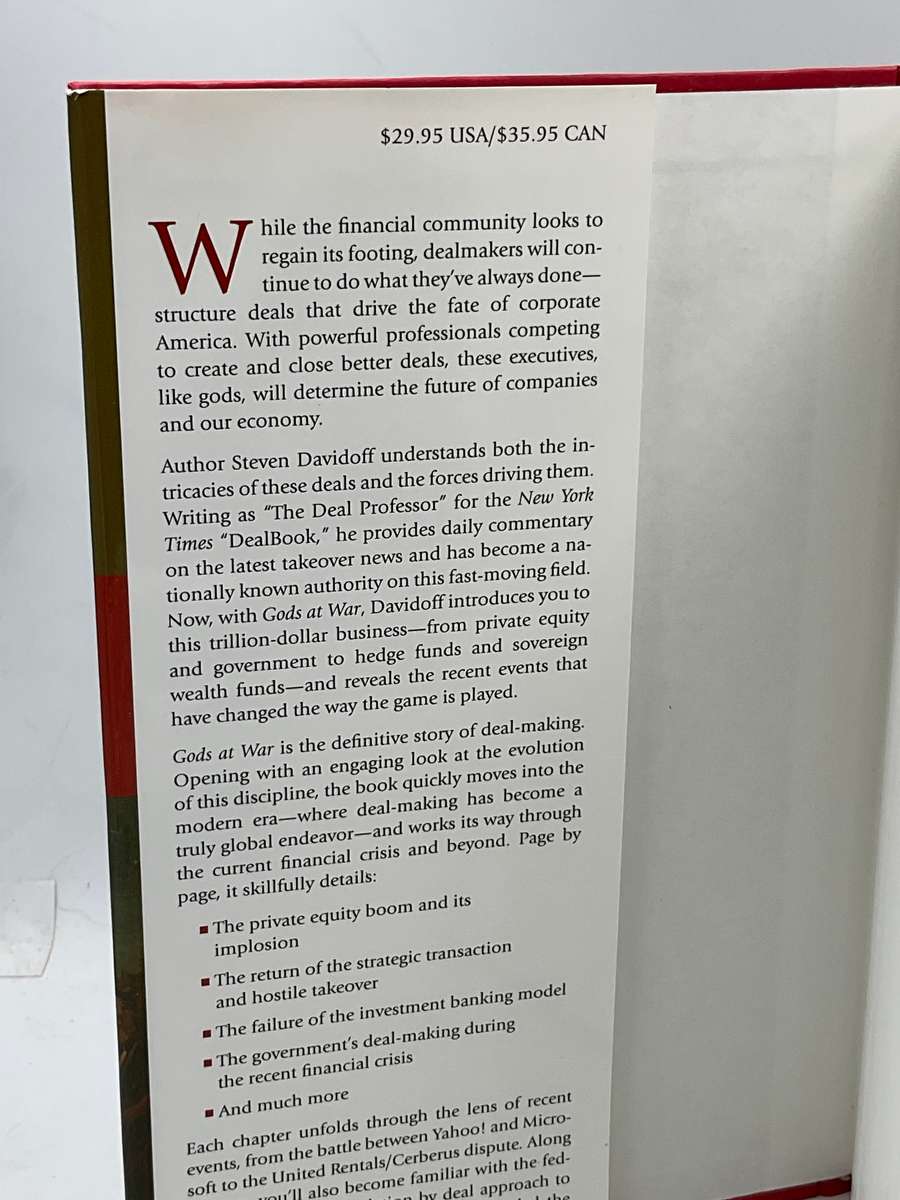 Gods at War: Shotgun Takeovers, Government by Deal, and the Private Equity Implosion - SM Davidoff