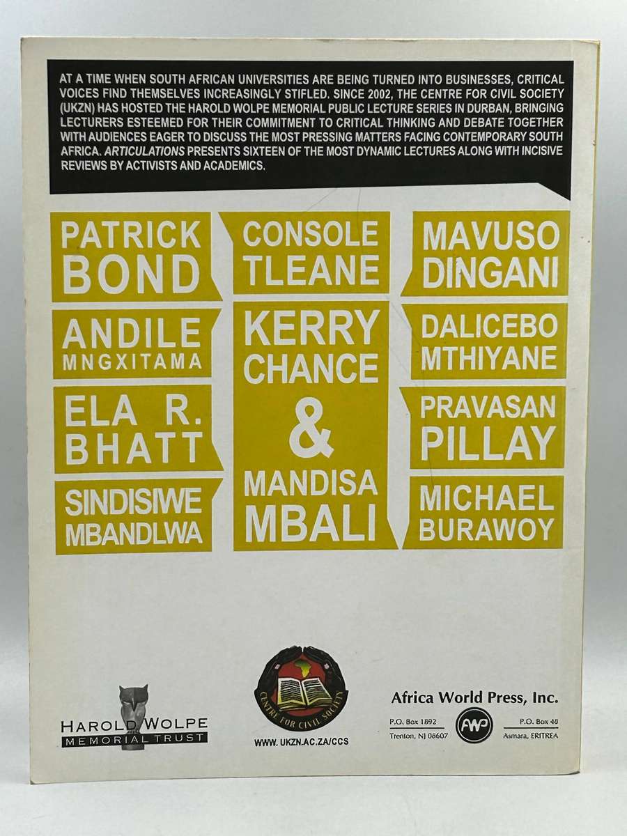 Articulations: A Harold Wolpe Memorial Lecture Collection by Amanda Alexander