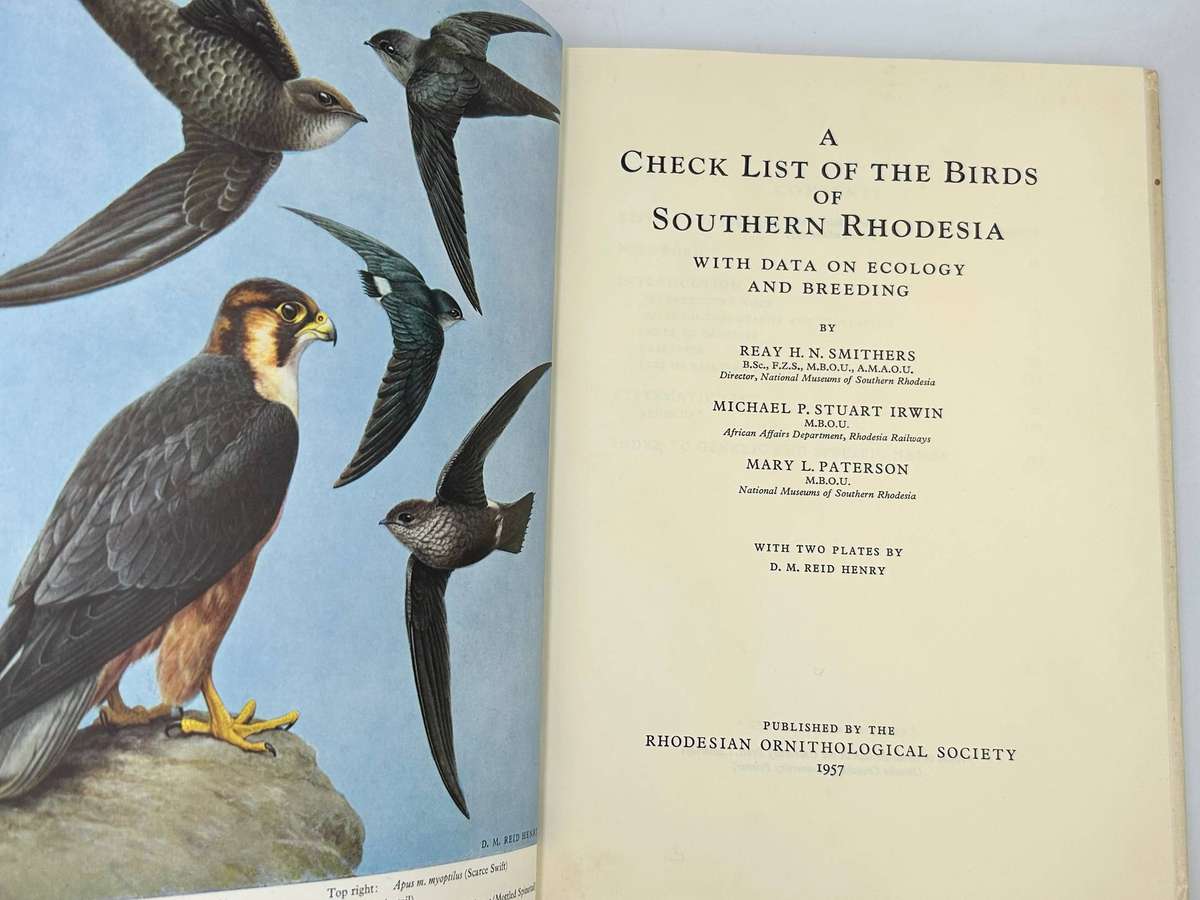 A Check List of the Birds of Southern Rhodesia with Data on Ecology and Breeding ~ Reay HN Smithers