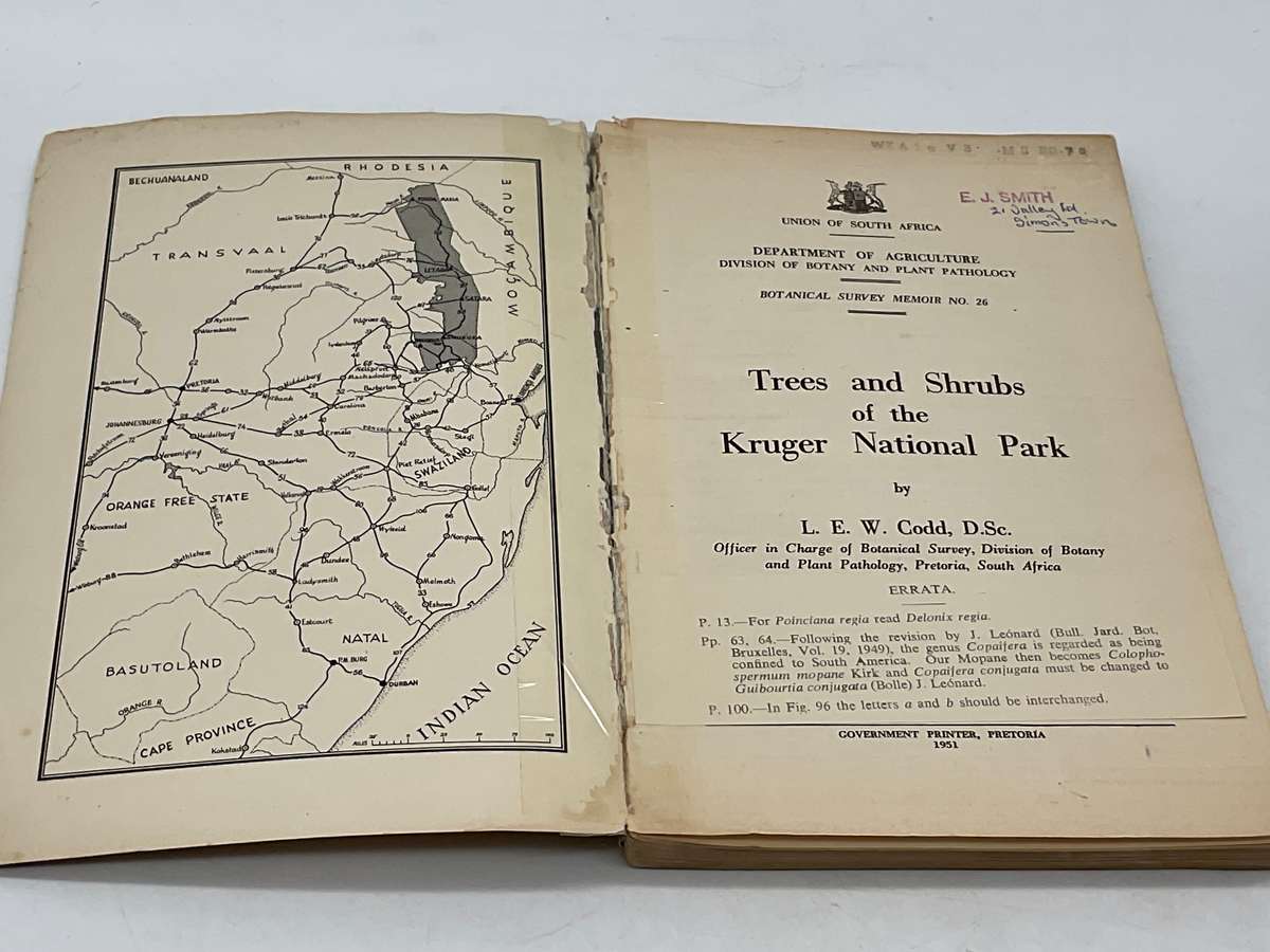 Trees and Shrubs of the Kruger National Park ~ LEW Codd