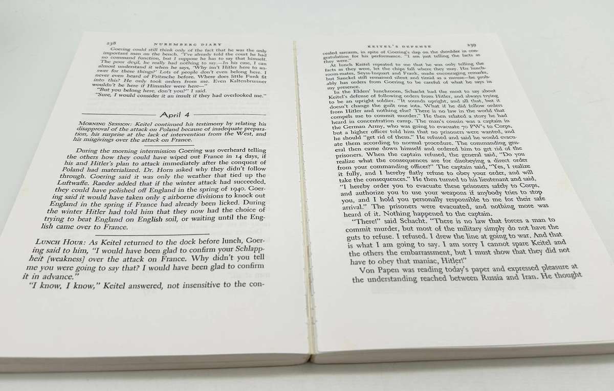 Nuremberg Diary by GM Gilbert 1995 | Binding Problem