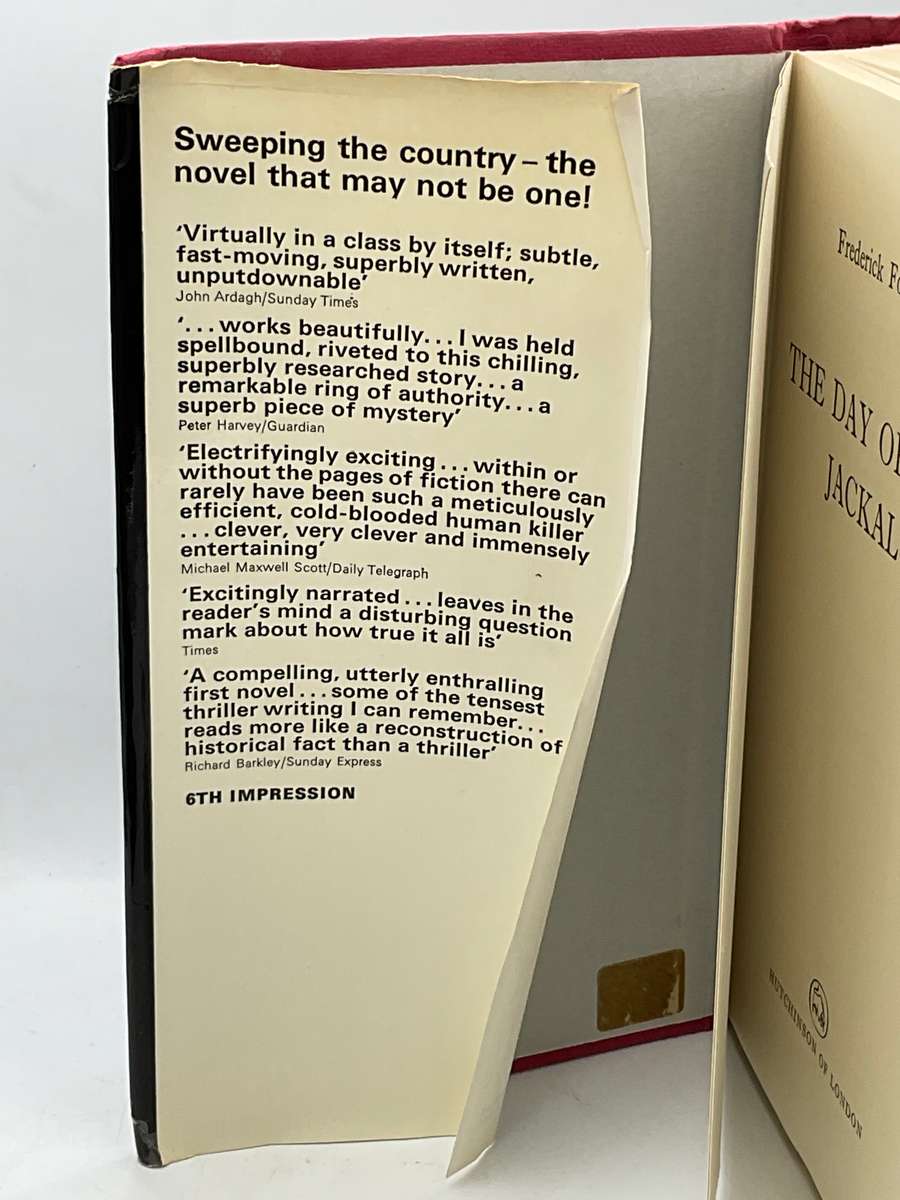 Frederick Forsyth ~ The Day of the Jackal | Hard cover in good condition