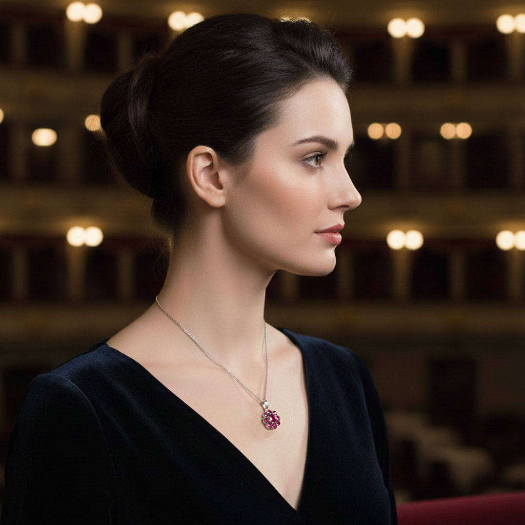 BEAUTIFUL SUMMARY BRIGHT PINK TOPAZ 925 STERLING SILVER PENDANT NECKLACE 44cm CHAIN