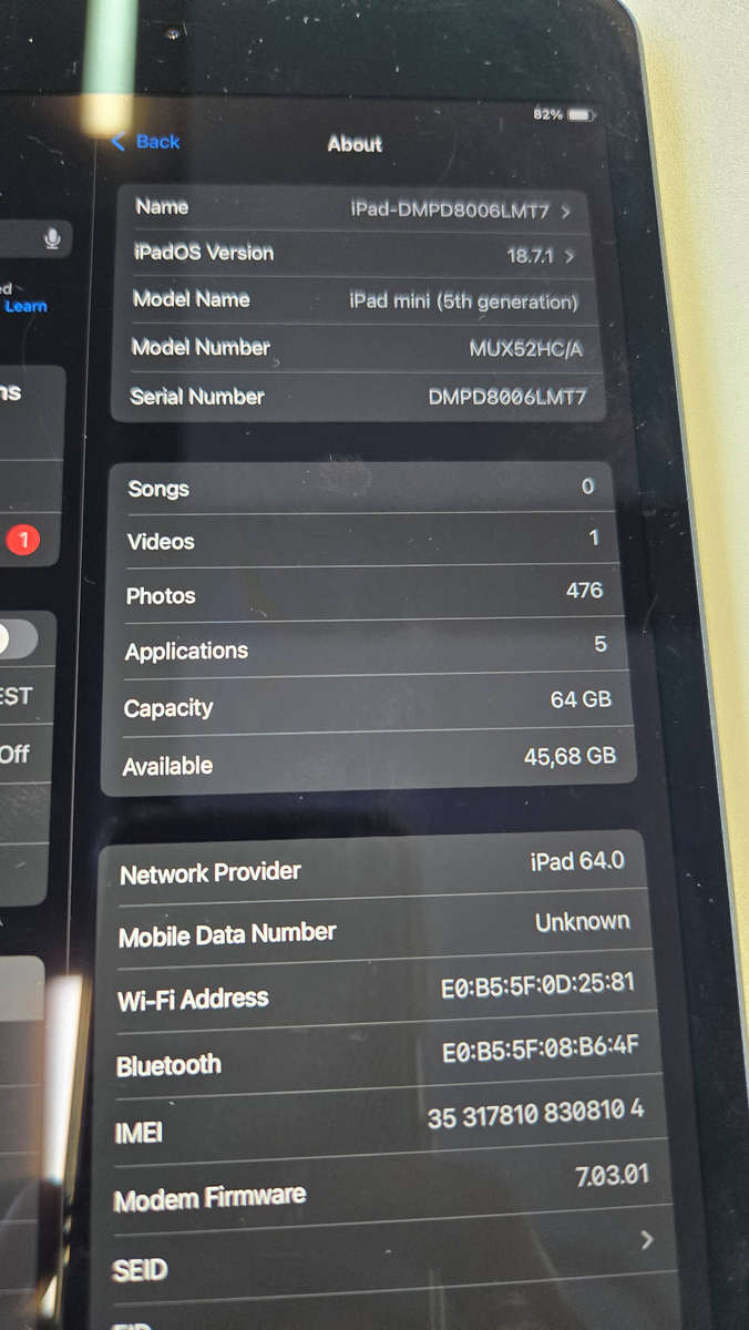 iPad mini 5th generation 64gb