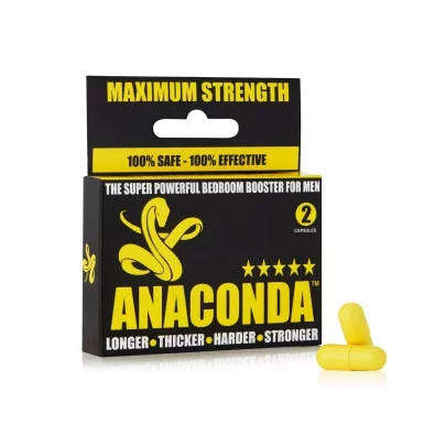Anaconda Maximum Strength Bedroom Booster for Men - 2 Capsules