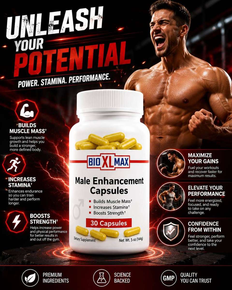 BIO XL MAX Men's Vitality & Performance Support Capsules 30s