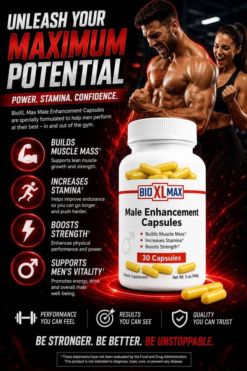BIO XL MAX Men's Vitality & Performance Support Capsules 30s