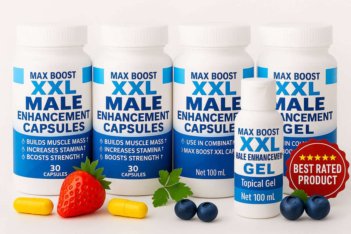 Official Max Boost XXL Bulk Deal  4 Bottles Capsules + Free Gel | SA - Strength & Performance