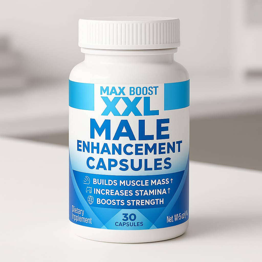 Max Boost XXL Male Enhancement Pills  Testosterone Booster for Men  Size, Stamina & Performance Su
