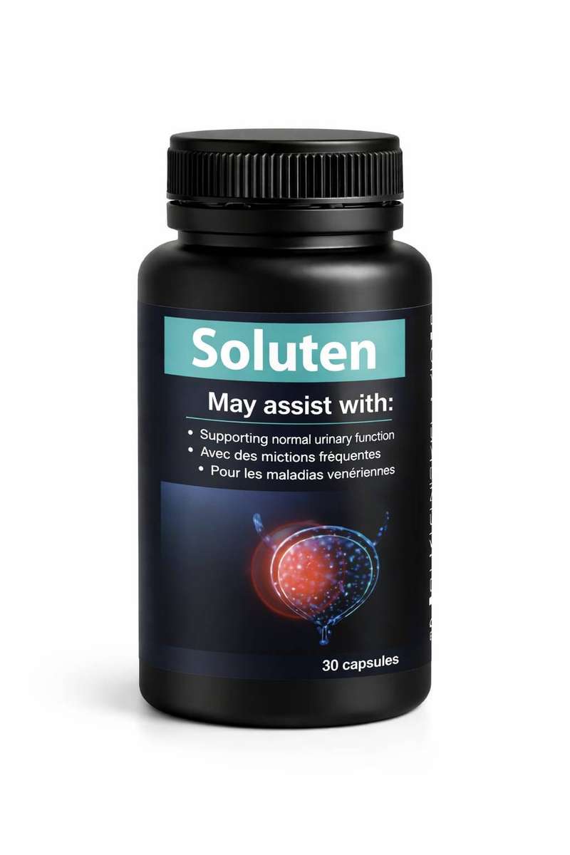 Soluten Prostate Support Capsules  Mens Urinary Health Supplement  Frequent Urination & Flow Supp