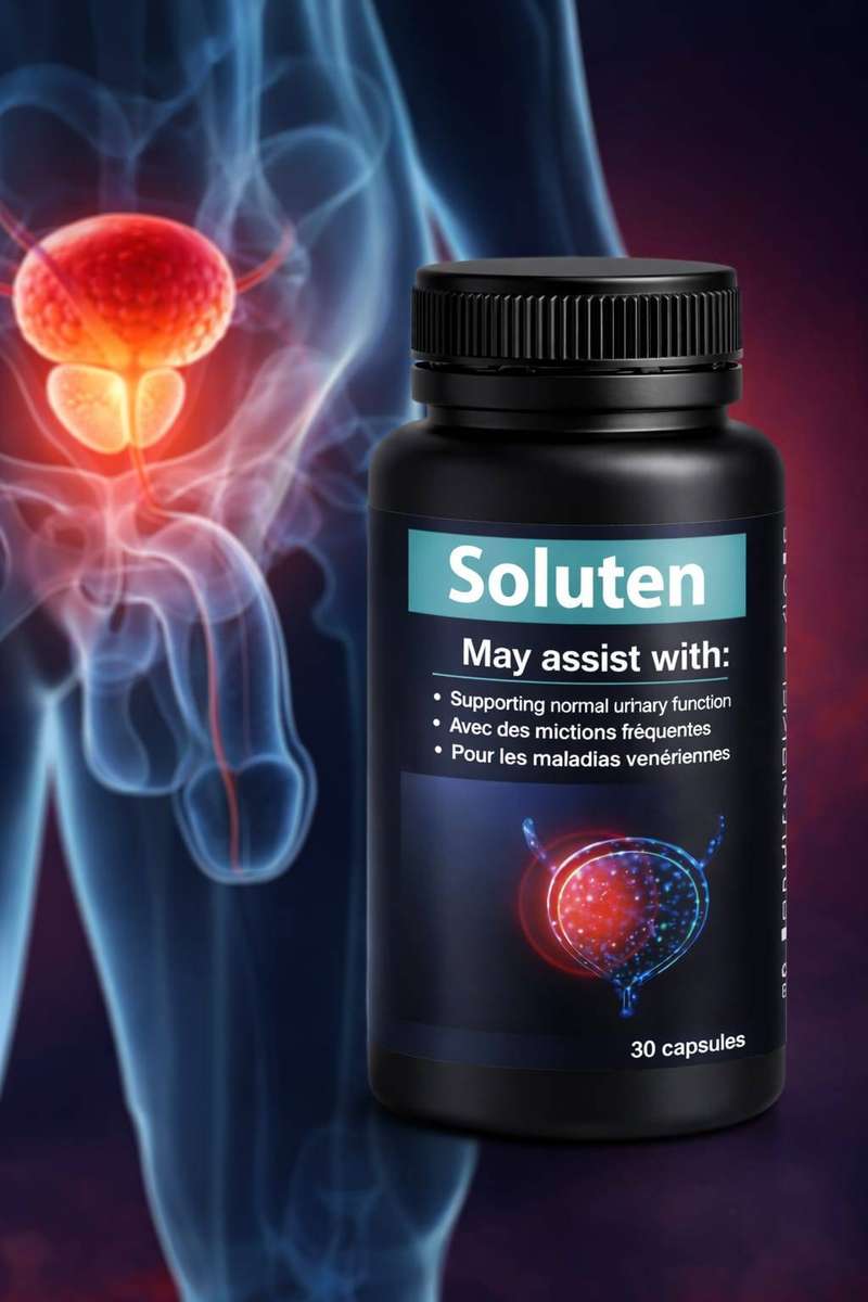 Soluten Prostate Support Capsules  Mens Urinary Health Supplement  Frequent Urination & Flow Supp