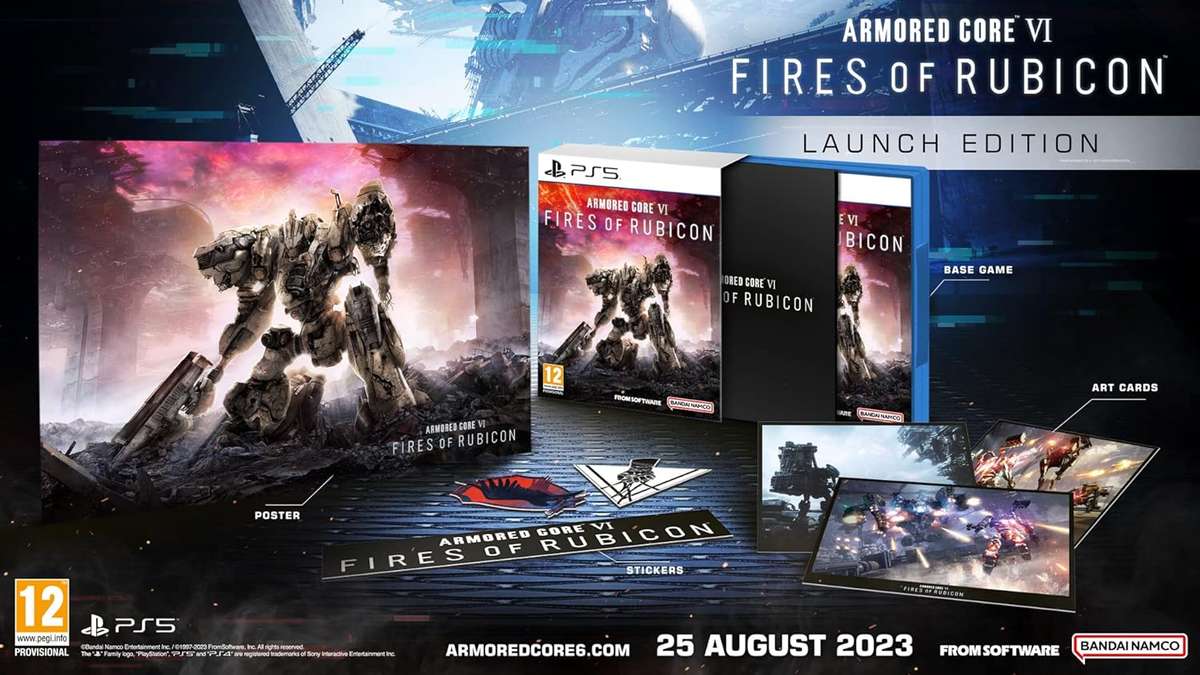 Armored Core VI Fires Of Rubicon Launch Edition PS5 Like New!