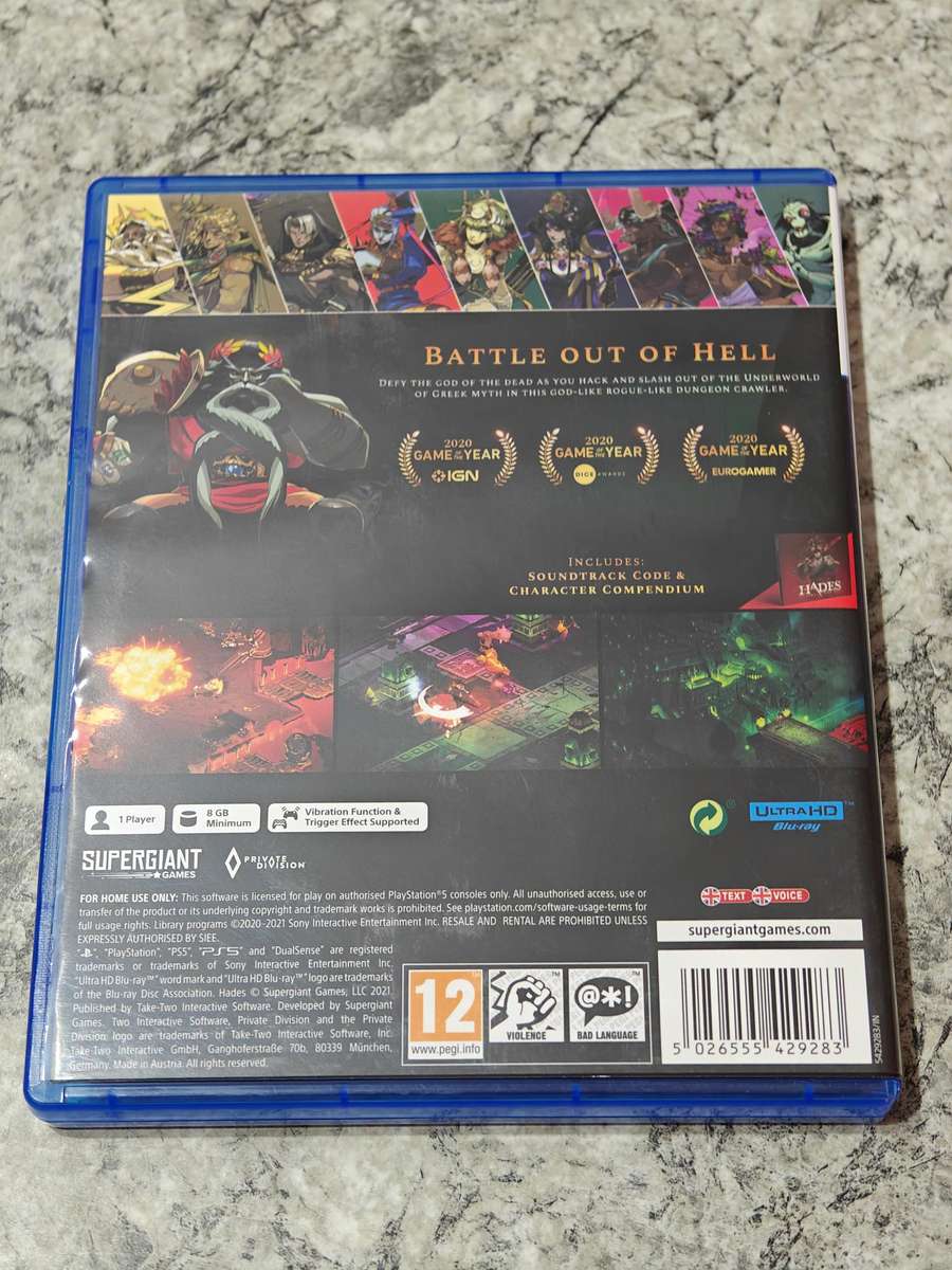 Hades PS5 Like New!