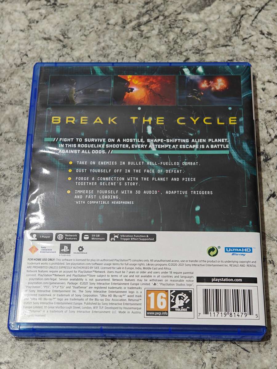 Returnal PS5 Like New!